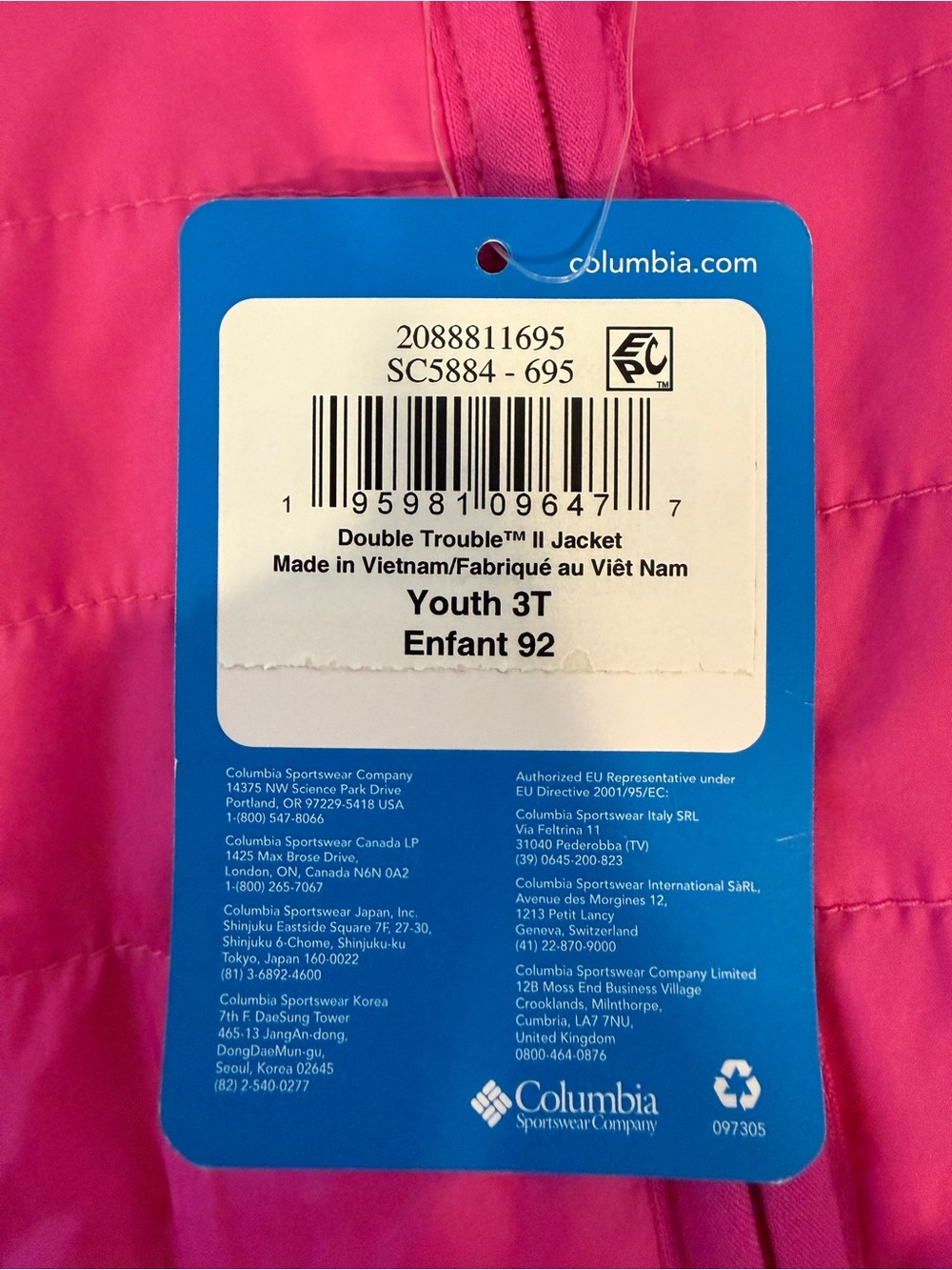 Columbia Toddler Girl Double Trouble Ii Jacket-Size 3T NWT - Picture 10 of 14